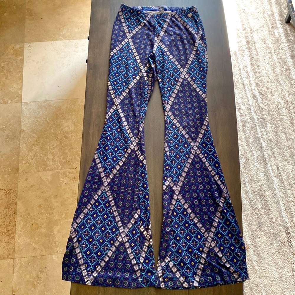 Kendall & Kylie Retro Stretch Flare/Bell Bottom Pants, Size XS